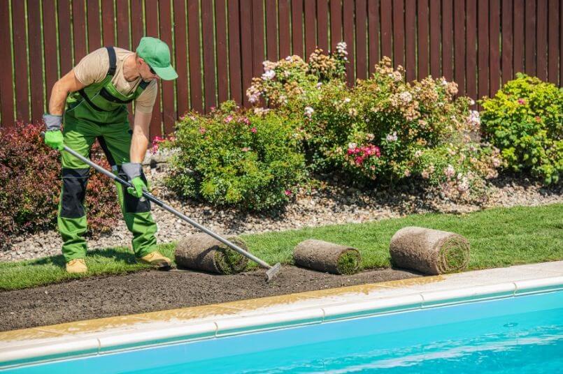 Sod Installation Service near pool2 in Tyler TX and nearby